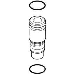 Ideal Standard Nippel M8x1 komplett, mit O-Ringen A962214NU