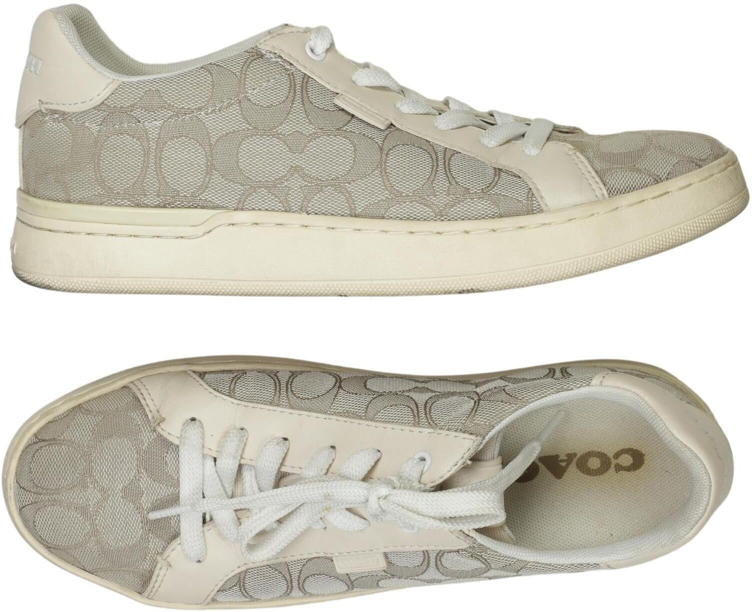 Coach Damen Sneaker, Beige, Gr. EU 39, kein / Etikett - Second Hand