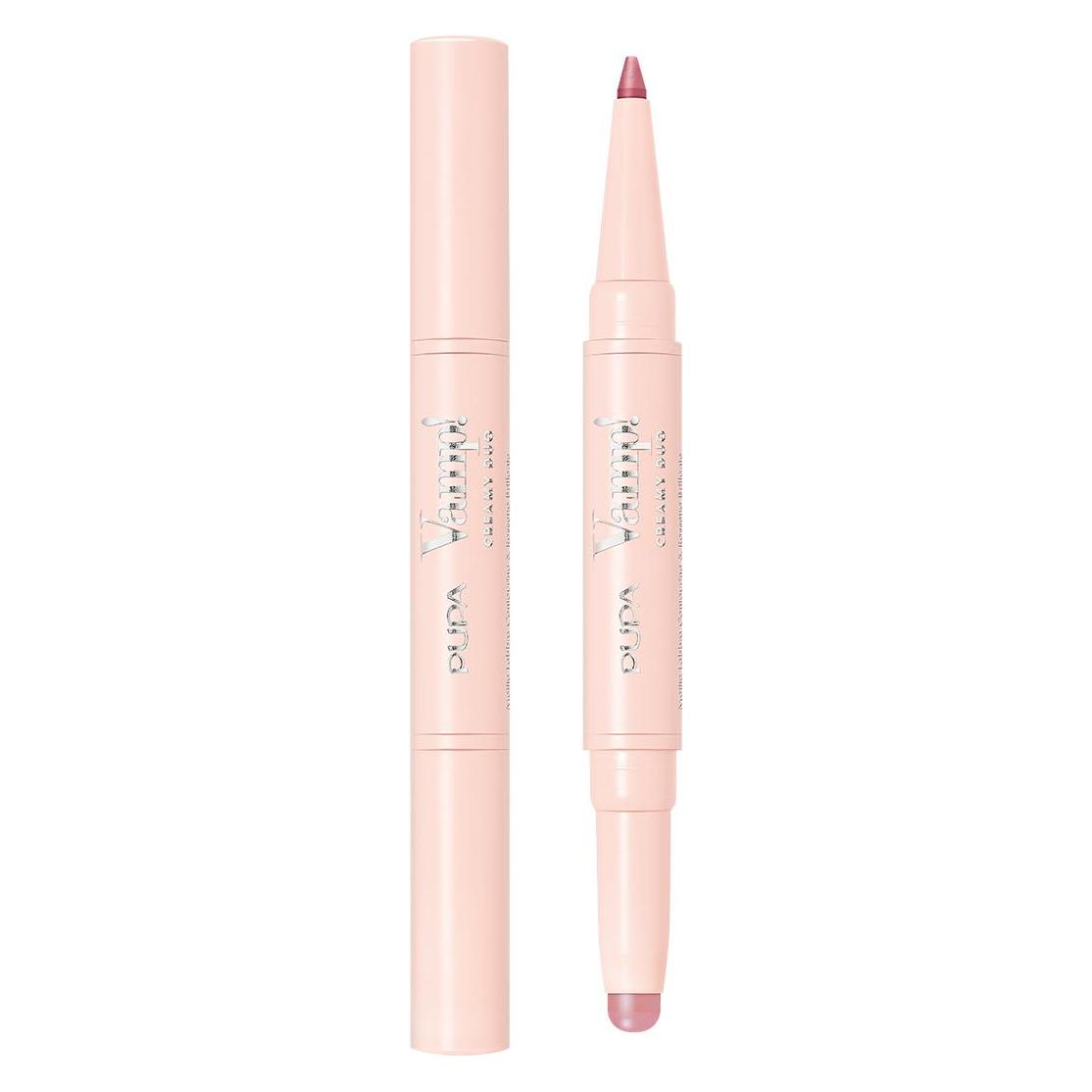 Pupa Milano Lip Pencil And Creamy Lipstick Duo Vamp! 019 Vibrant Rose (019 Vibrant Rose) (020122A019)