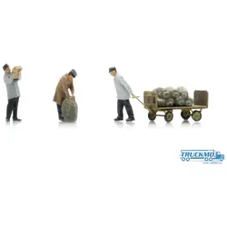Artitec Gleispersonal mit Postwagen 5160005