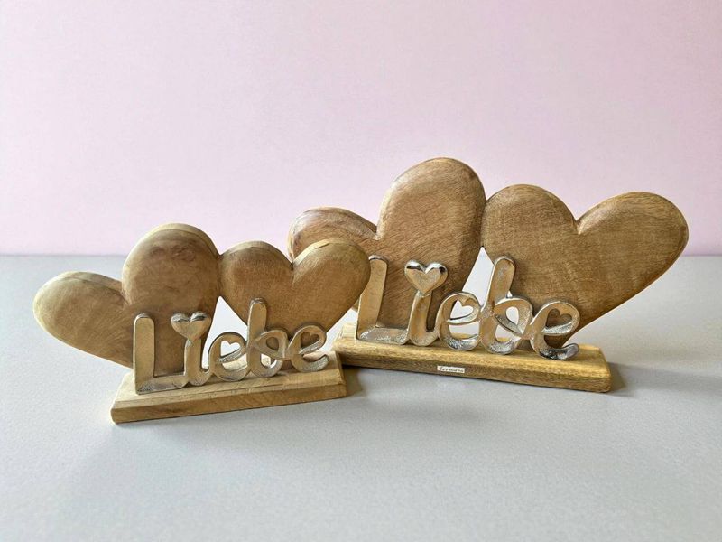 Doppelherz "Liebe" von formano -zwei Größen
