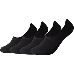4er Pack camano Comfort Laser-Cut Füßlinge 0005 - black 35-38