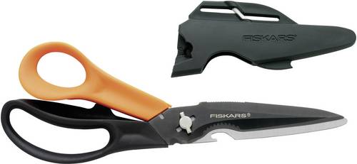 Fiskars 1000809 Universalschere Rechtshänder 230mm Orange, Schwarz