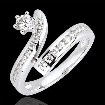Edenly Diamantring Sternschnuppe in WeiÃŸgold