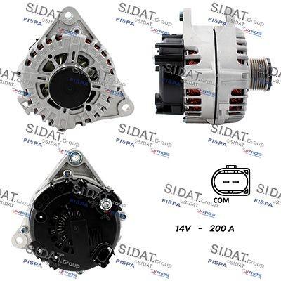 SIDAT A12VA1401A2 Lichtmaschine Generator LiMa 200A 12V für FIAT Ducato Kastenwagen (250, 290) Ducato Pritsche / Fahrgestell (250, 290) Ducato Bus