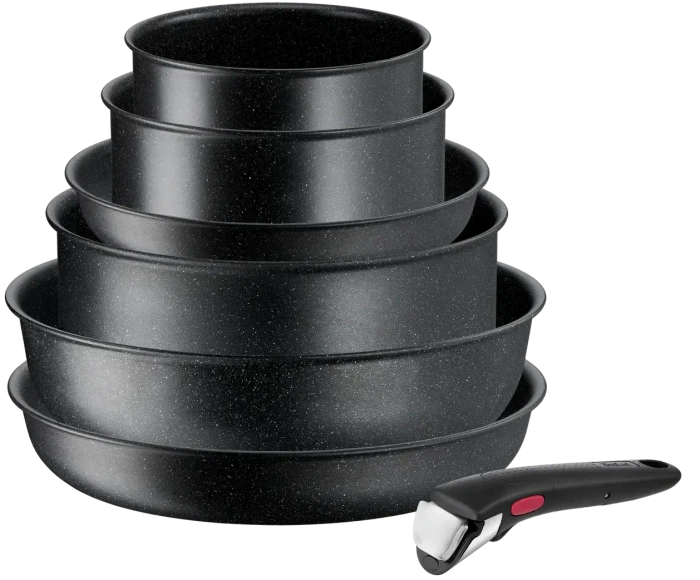 Tefal Ingenio Back Stone 7-teiliges Kochgeschirr-Set L3998702