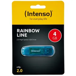 Intenso USB-Stick Rainbow Line 4 GB blau