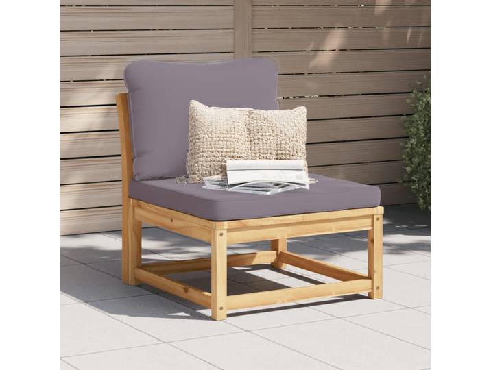 vidaXL Gartensofa mit Kissen Massivholz Akazie