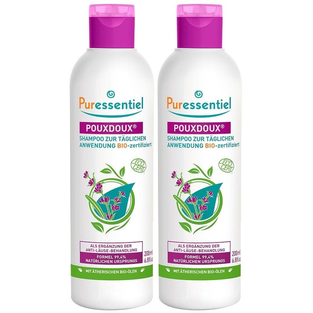 2x Puressentiel Anti-Läuse Shampoo Pouxdoux 2x200 ml