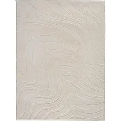 Kunstfell New Wave 3 in Beige ca. 160x230cm