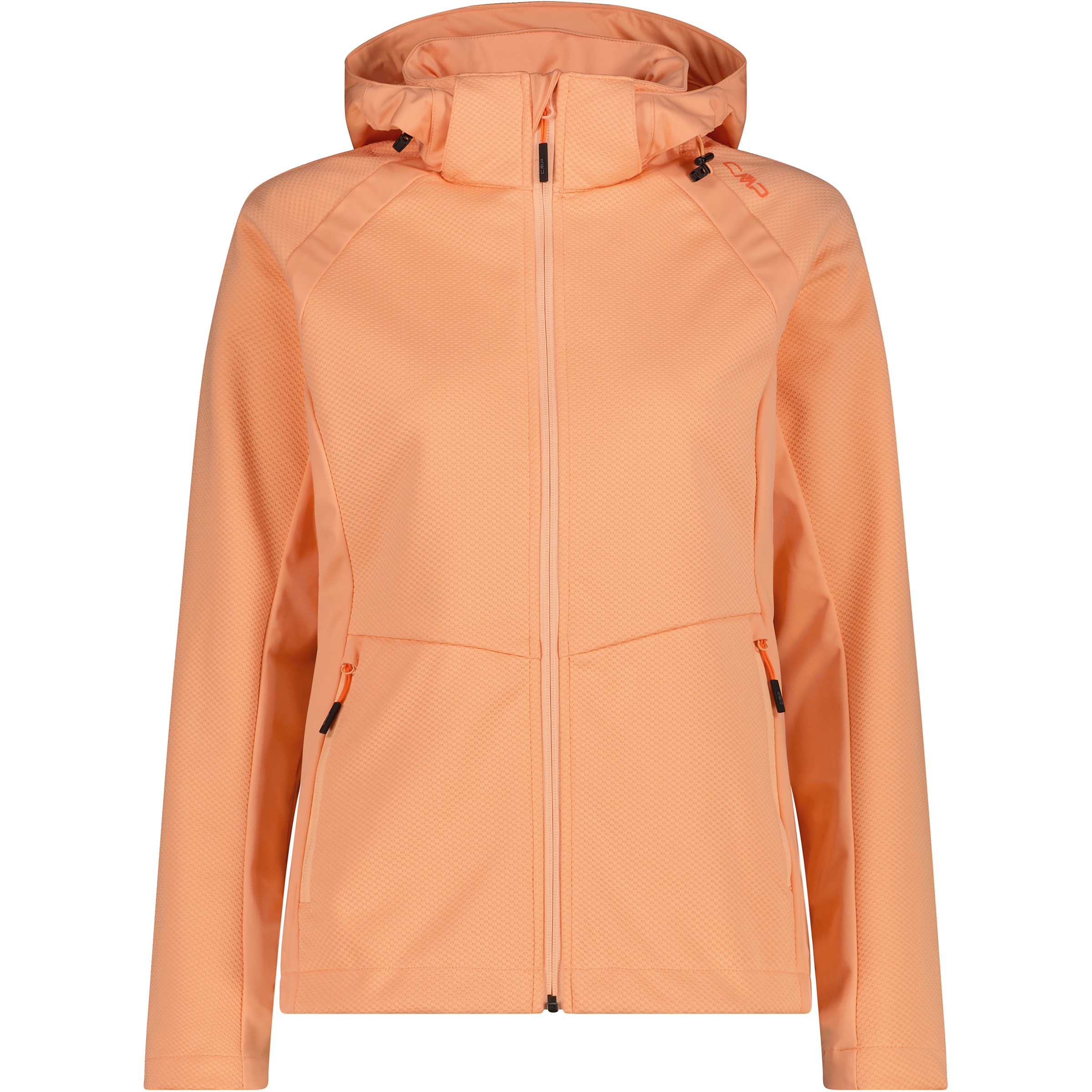 CMP Zip Damen Softshelljacke orange Größe XL Trekking Wasserabweisend Wasserabweisend