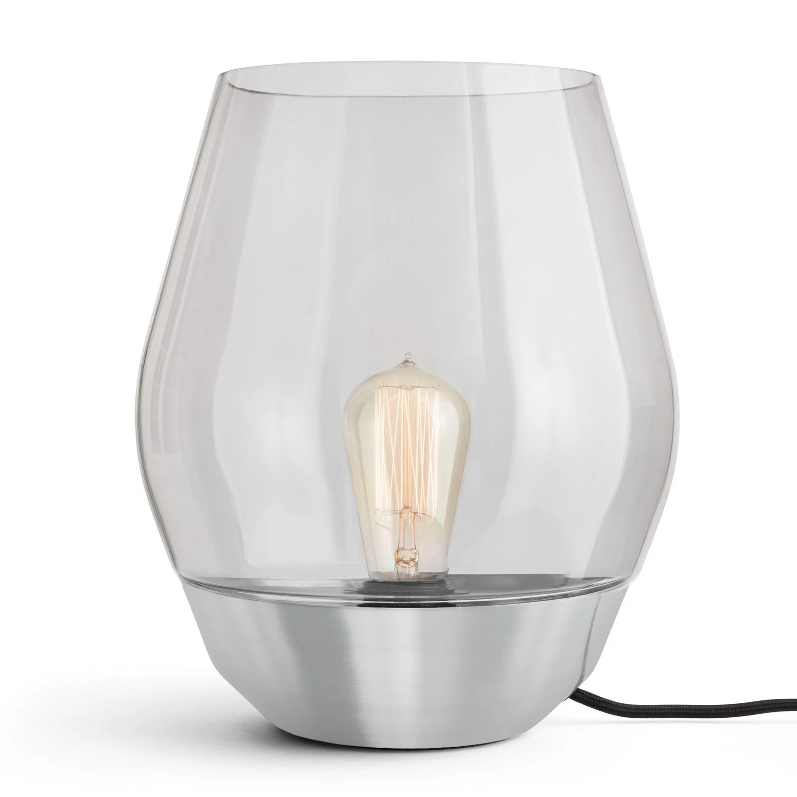 New Works Bowl Taffellamp - RVS/Smoked - Design Tafellamp voor de Woonkamer