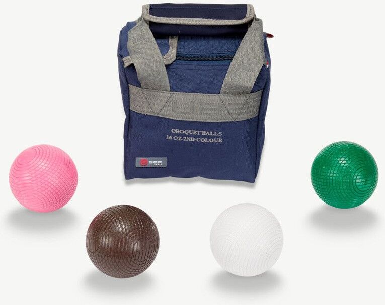Uber Games Pack de 4 boules de croquet de 450g - couleurs secondaires - Uber