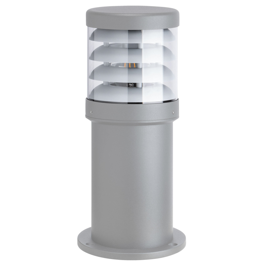 LCD Pollerleuchte kurz 35cm Silber 1275 4260277682934