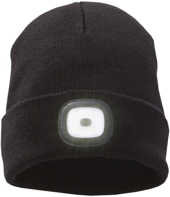 Mighty LED bonnet en tricot noir
