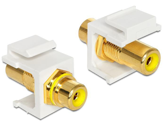 Delock Modulaire RCA-koppeling - Geel