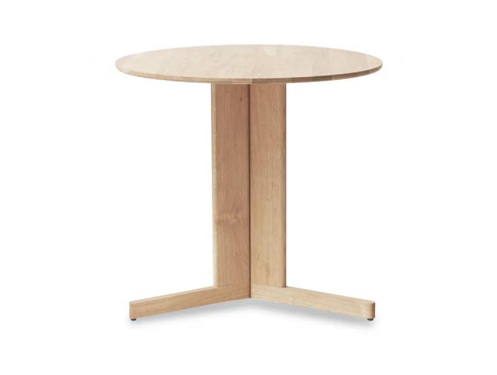Form & Refine Table à manger Trefoil Ø75 cm Chêne blanc