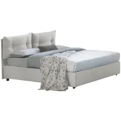 Agamemnon - Queen-Size-Bett, Weiß, Abnehmbar, Made in Italy