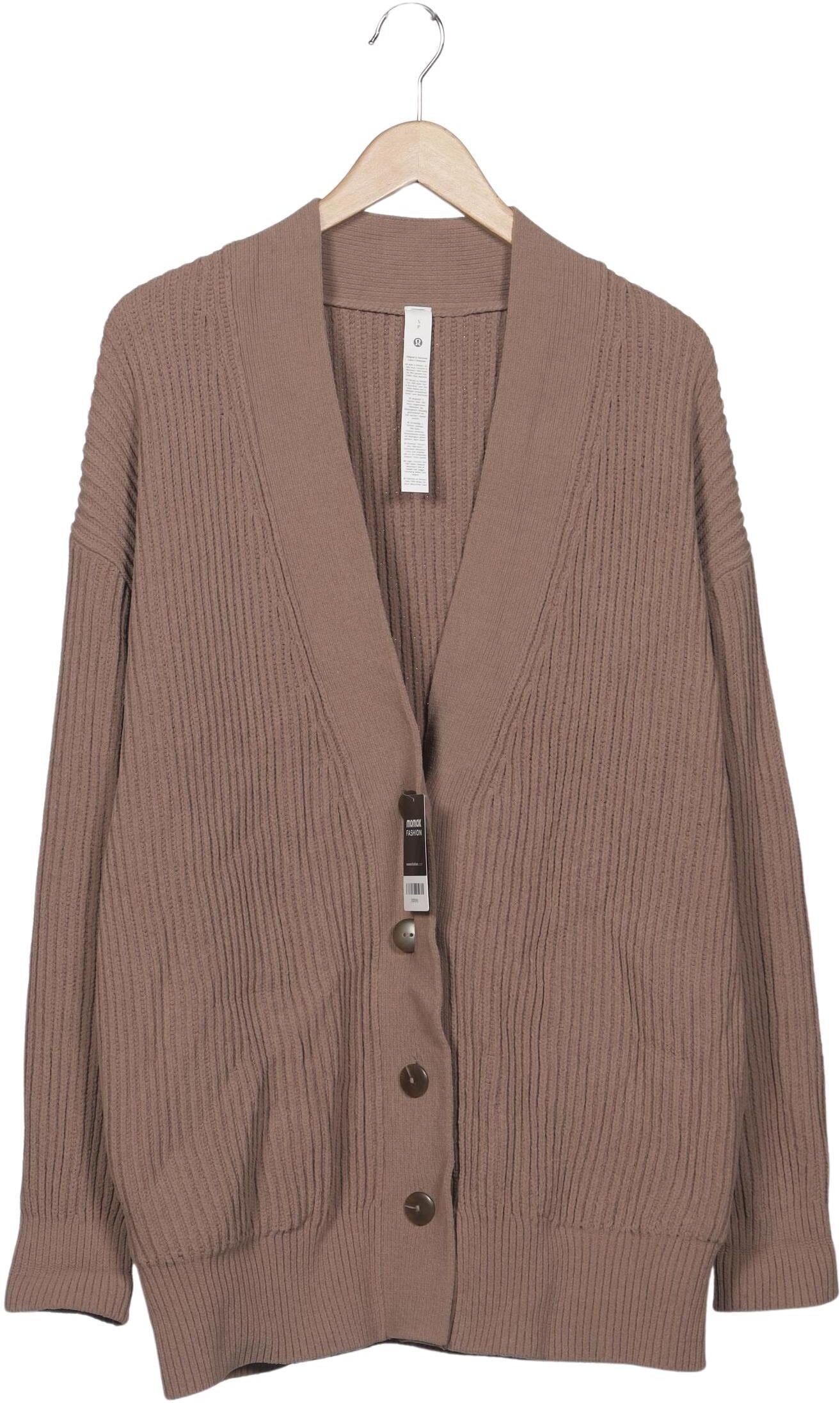 Lululemon Damen Strickjacke, Braun, Gr. S, Synthetik - Second Hand