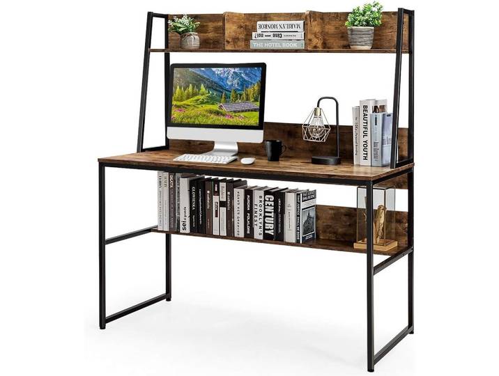 SCHREIBTISCH 140cm Kaffee