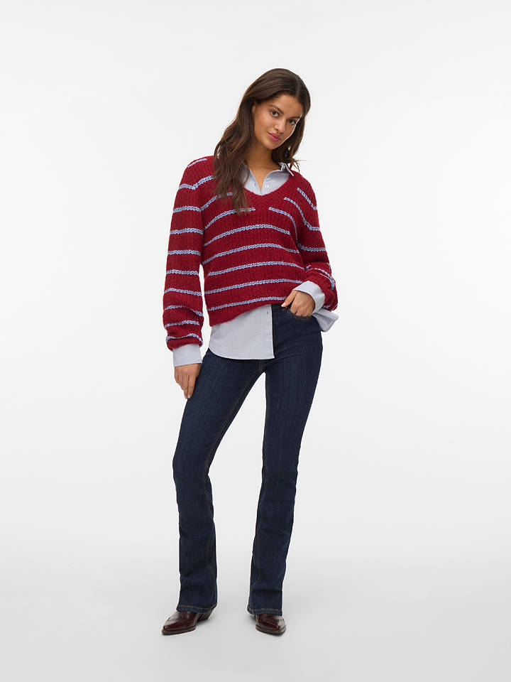 Vero Moda Pullover in Bordeaux - S