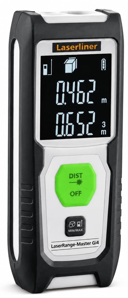 Laserliner LaserRange-Master Gi4 Laserafstandsmeter met LCD-display, zwart/wit