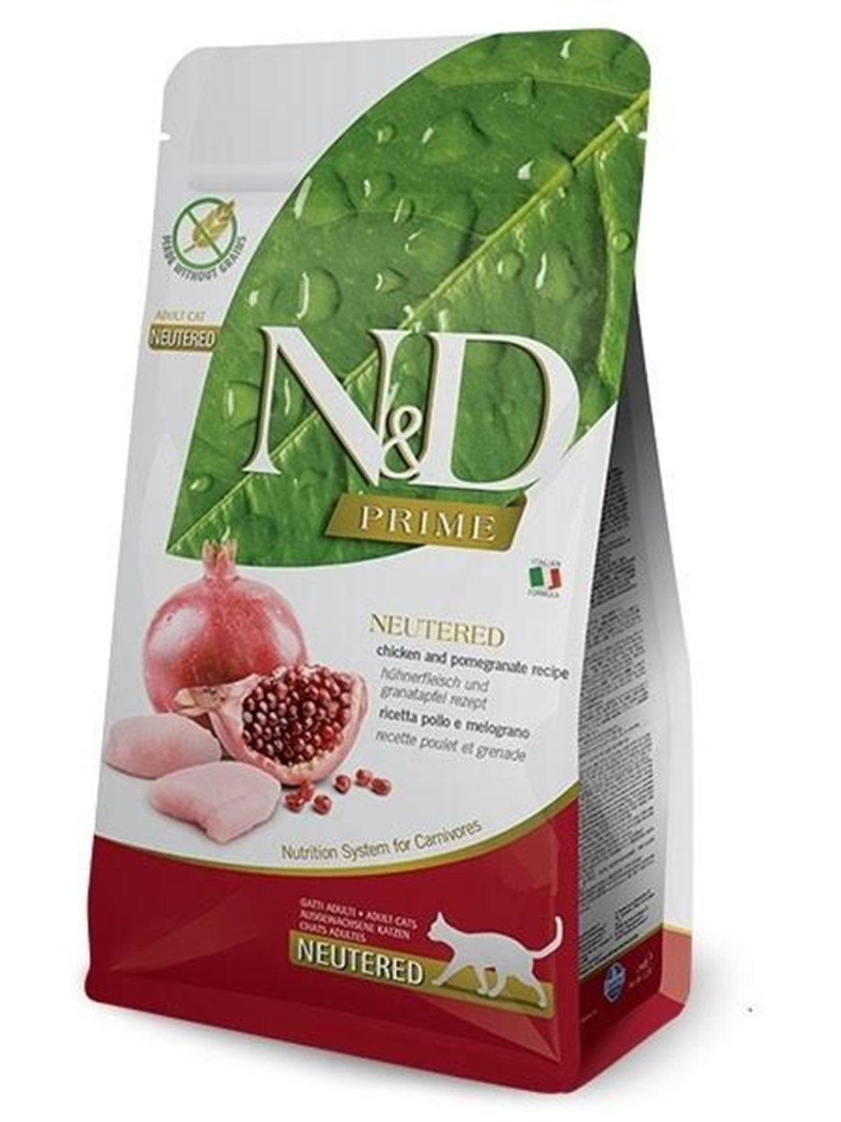 Farmina N&D Prime Neutered Chicken&Pomegranate Adult - Trockenfutter für Katzen - 5kg