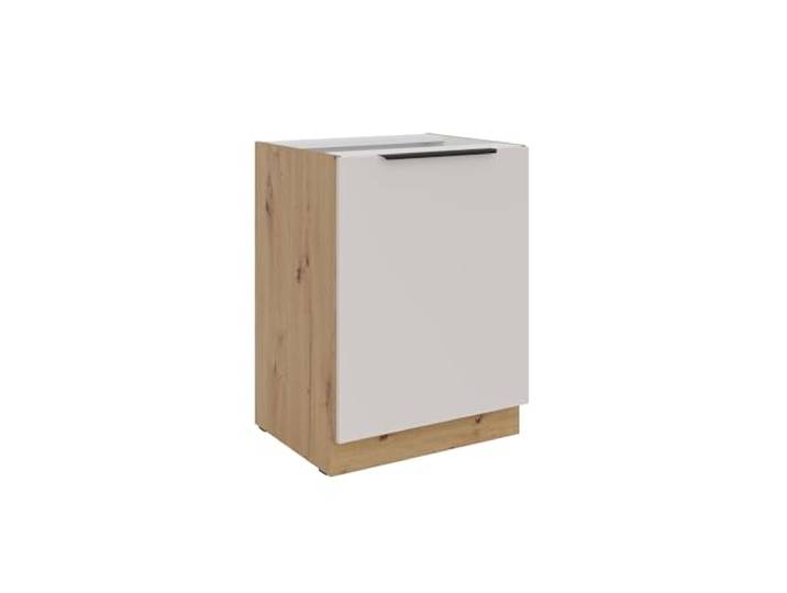 Kuechen-preisbombe Küchen Unterschrank 60 cm Küche Solano Kaschmir beige matt + Eiche Artisan matt Küchenzeile Küchenblock Küche Einbauküche