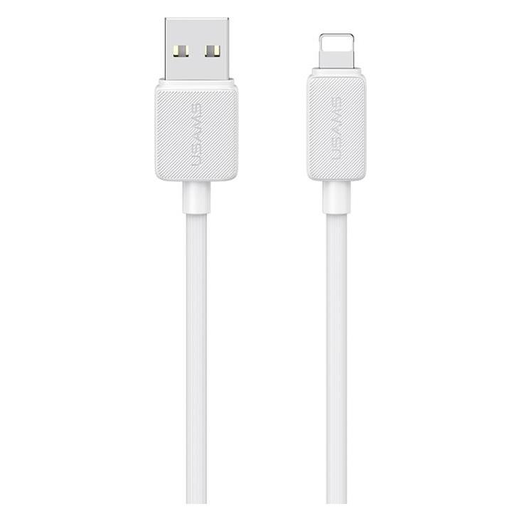 Usams Cable KY Series US-SJ694 2.4A Lightning to USB-A 2m white (2 m, USB 2.0) (SJ694USB02)