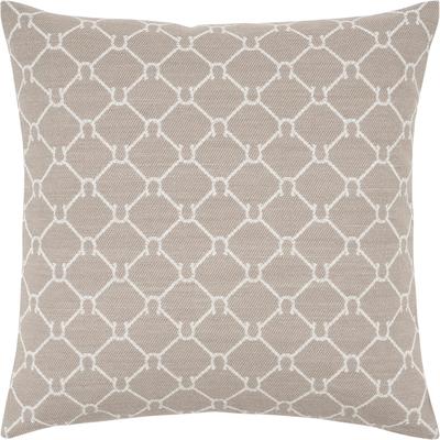 Dekokissen PAD "LUCKY", beige (beige, cream, gemustert), B:45cm L:45cm, Baumwolle, Polyacryl, Polyester, Dekokissen_Sitzkissen_Kissenhüllen, Pferdeglück im Karo-Design – Landhausstil mit Wiedererkennungswert