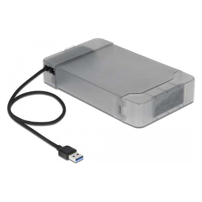 Delock USB Type-A to SATA Converter with 3.5" Protection Cover (64086)