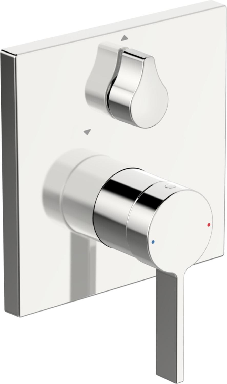 Hansa Fertigmontageset HANSABLUEBOX LOFT UP-Wannen-Einhebelmischer, eckige Rosette, chrom