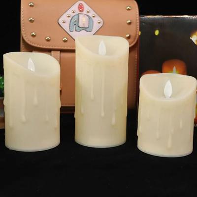 Uplift Picks Set Of 3 LED Flameless Candles With Remote Realistic Moving Wick Pillar Candles a