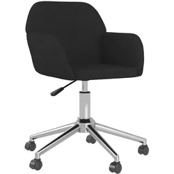 vidaXL Bürostuhl Drehbar Schwarz Stoff