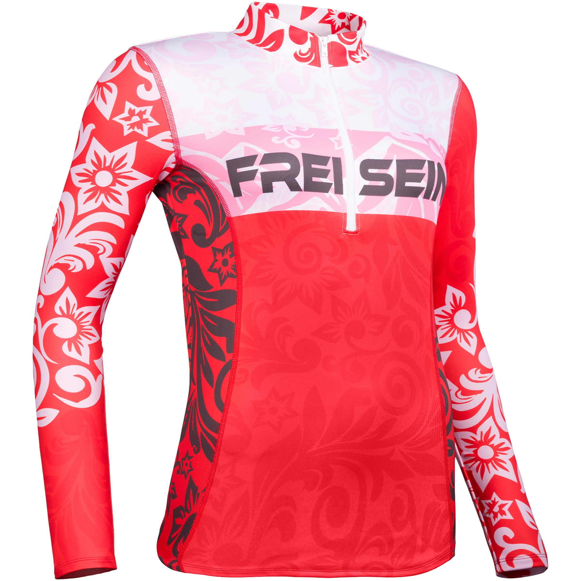FreiSein SkiRun Damen Longsleeves rot Größe XL Trekking Elastisch