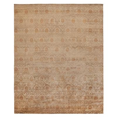 EXQUISITE RUGS ONE-OF-A-KIND Metro Collection Hand Knotted Tan Rug - 12'x15'