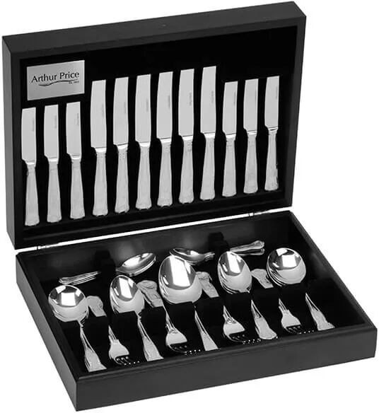 Arthur Price Classic Kings 44 Piece Cutlery Canteen FREE Extra 6 Tea Spoons