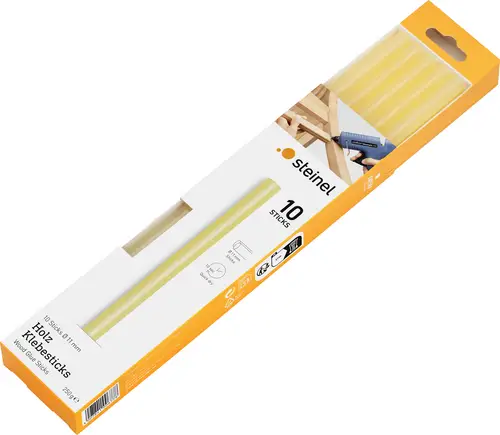 Steinel 006778 Heißklebesticks 11mm 250mm Transparent-Gelb 250g 10St.