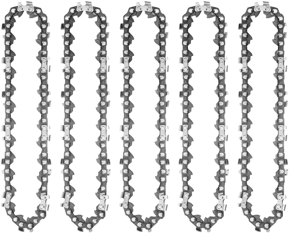 Dailygoods Zaagketting 10 Inch, 5 stuks, 3/8 Inch, Zilver