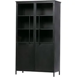Tchibo - Woood Metall-Vitrine »Exhibit« - 99x44x170cm - schwarz -