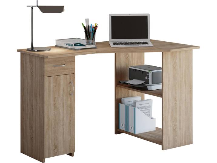 Holz Eckschreibtisch Schreibtisch Linzia
