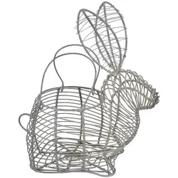 Krasilnikoff Draht Korb Bunny, 20 x 12 x 12 cm