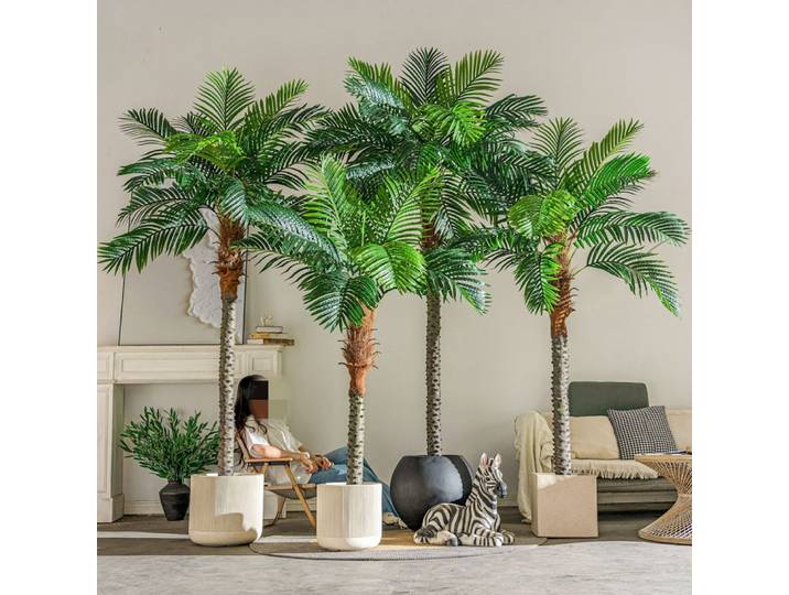 Palmier artificiel Areca, grande plante verte, palmier, cocotier artificiel, décoration de salon, plante bionique en pot