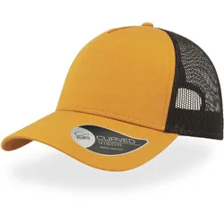 Atlantis Unisex 5-Panel Trucker Kappe 'Rapper' Netz Cap RAPC mustard/black one size