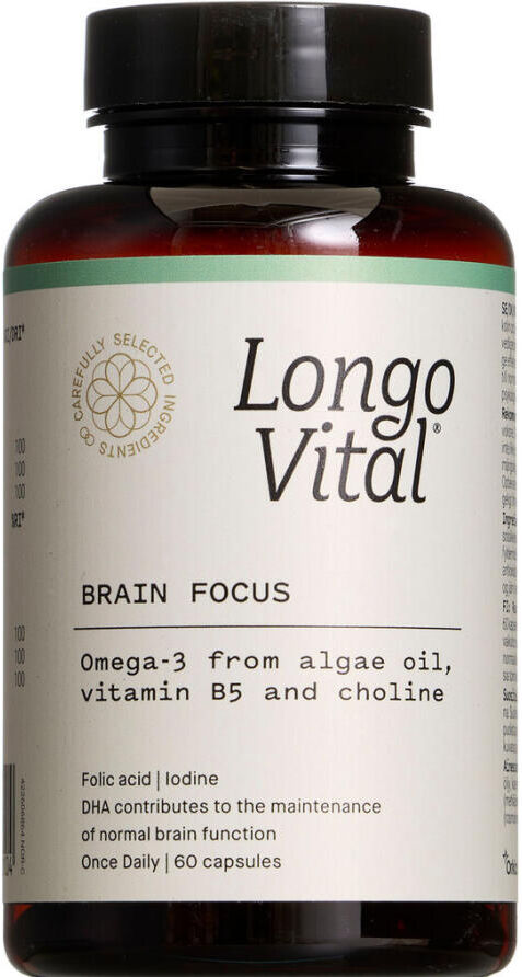 Longo Vital Brain Focus Kosttilskud 60 stk