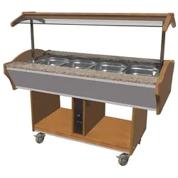 Chefgastro Heisses Büffet GN 4/1 BxTxH 1550x900x850/1350mm