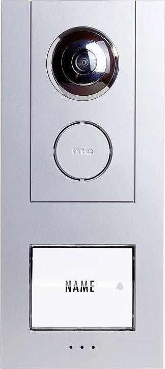 M-E Modern-Electronics VS-11 S Vistasmart video-deurbel met LAN en WLAN, buitenunit, zilver