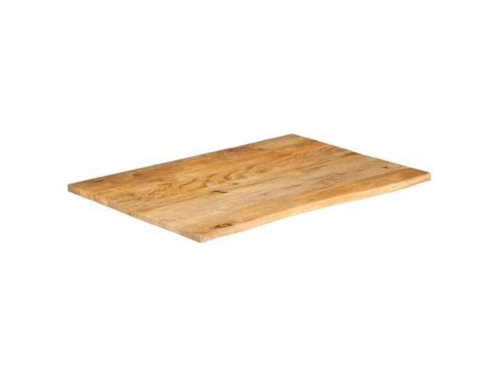 Tischplatte mit Rand Tisch, Massivholz Mango, 100x80x3,8 cm 100x80x3,8 cm, Mangoholz, Rand, rustikaler Stil, universell einsetzbar