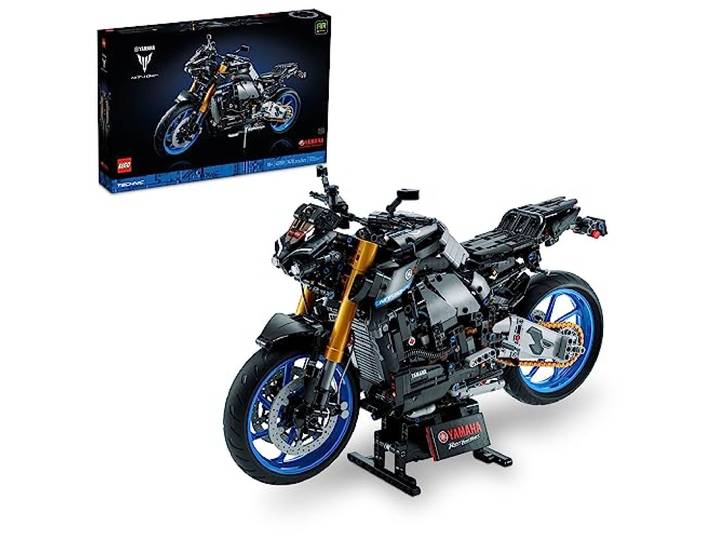 LEGO Technic Yamaha MT-10 SP 42159 Fortschrittliches Bauset für Erwachsene, Dieses ikonische Motorradmodell zum Bauen und Ausstellen ist ein tolles Geschenk für Fans von Yamaha-Fahrzeugen oder