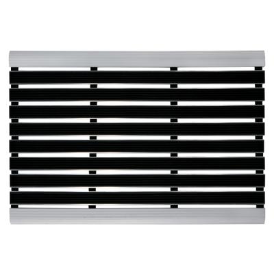 Fußmatte ANDIAMO "Alu-Türmatte Exclusive" Gr. 15, schwarz, B:40cm H:10mm L:60cm, Gummi, Teppiche, Fußmatte, Schmutzfangmatte, In- und Outdoor geeignet